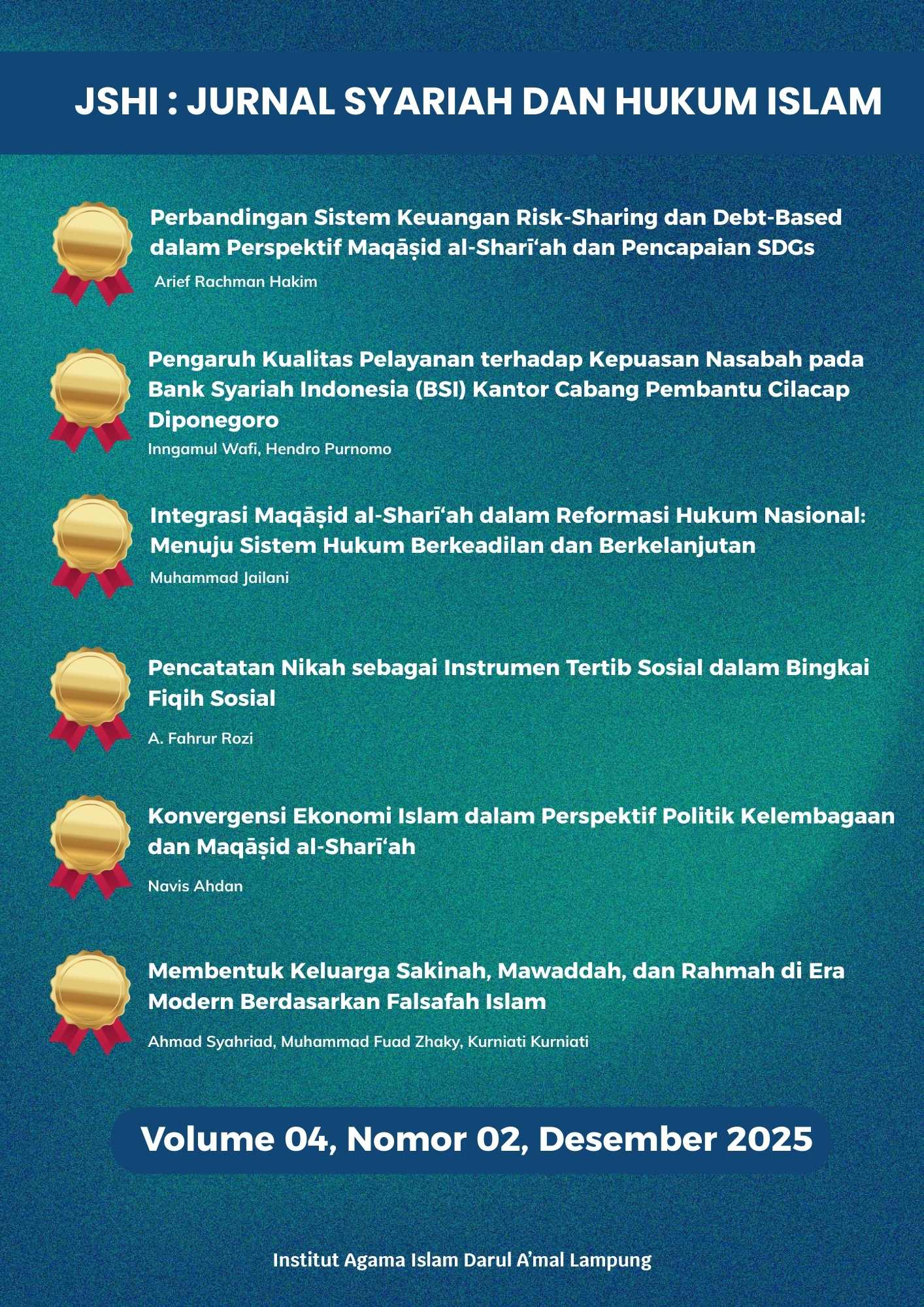 					View Vol. 4 No. 2 (2025): Jurnal Syariah dan Hukum Islam
				